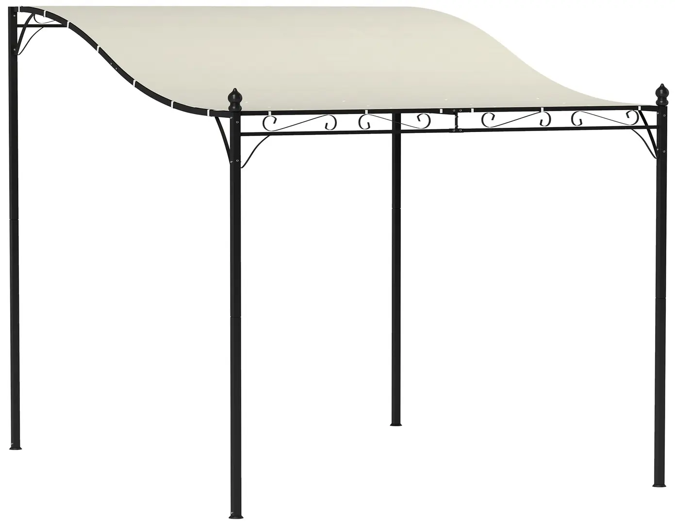 Pavilion de perete Outsunny 84C-583V00CW (Cream White)