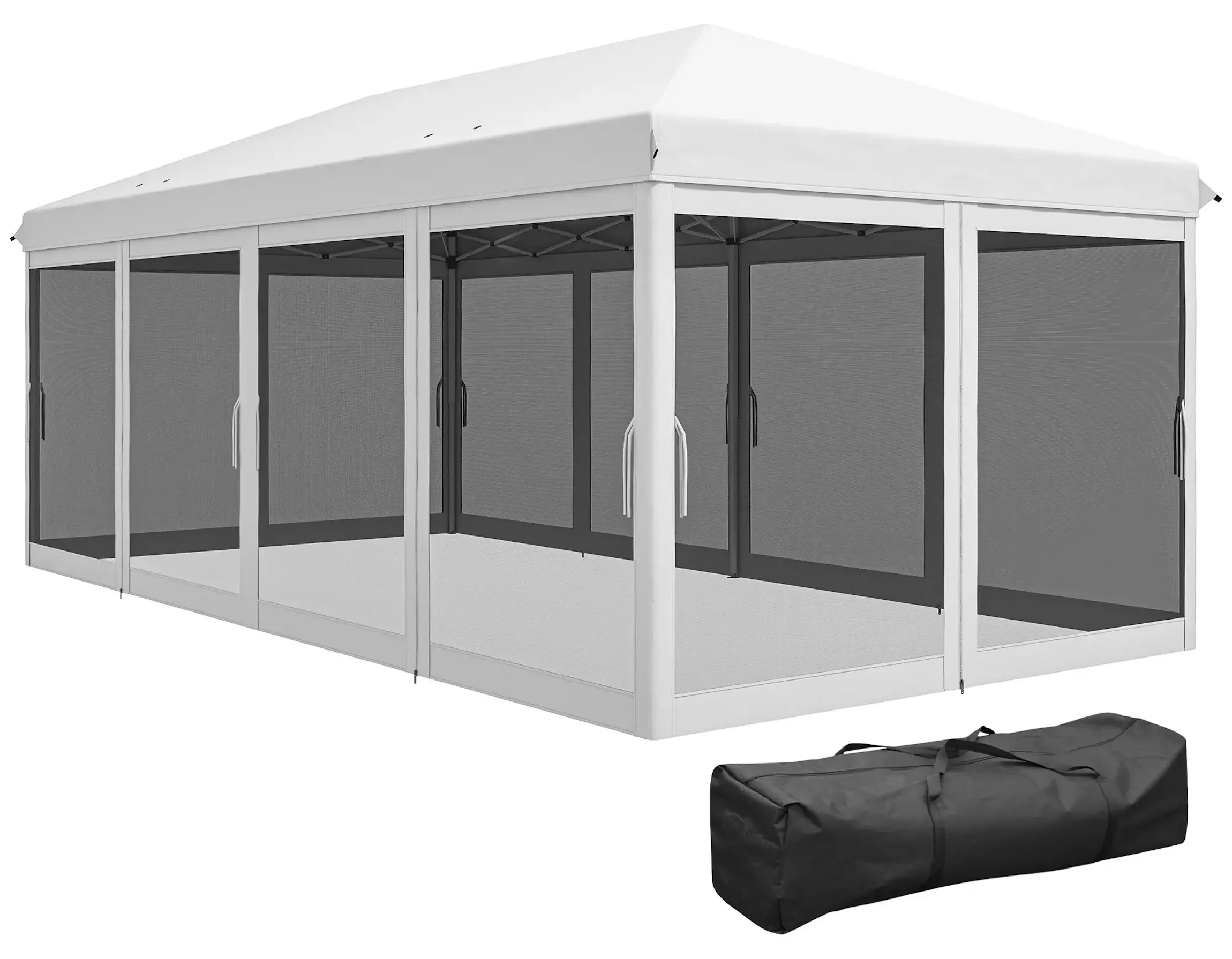 Садовый павильон Outsunny 840-012V03CW 585x295x270 (White-Cream) - 2