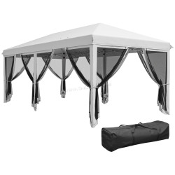 Садовый павильон Outsunny 840-012V03CW 585x295x270 (White-Cream)