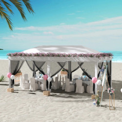 Садовый павильон Outsunny 840-012V03CW 585x295x270 (White-Cream) Thumb