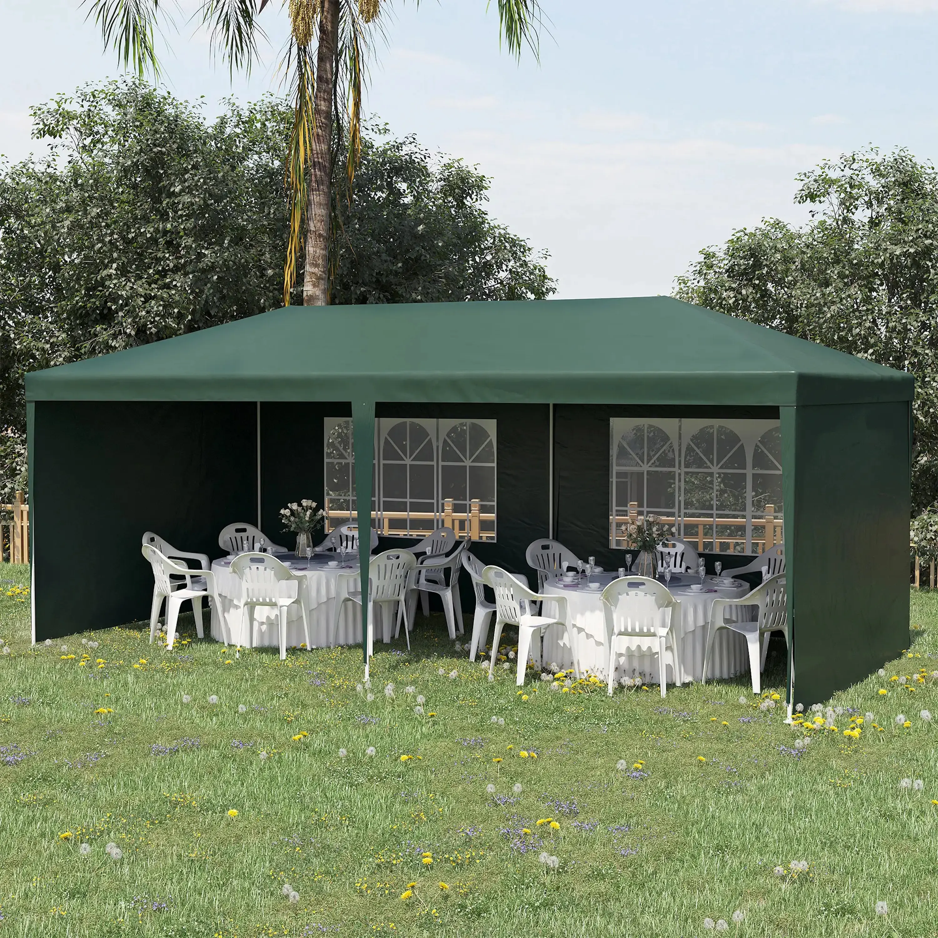 Pavilion de gradina Outsunny 840-062V01GN 6x3 (Green) - 5