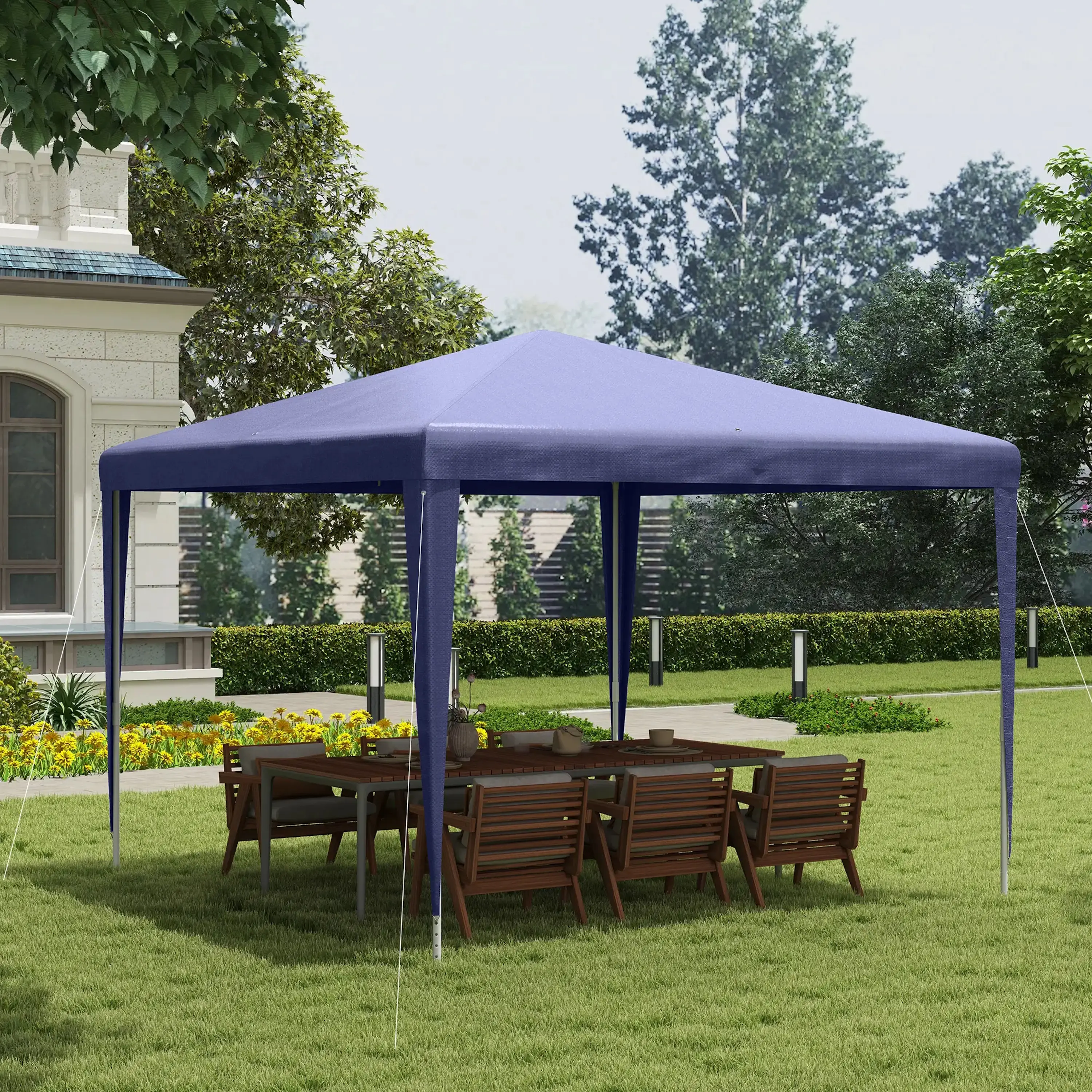 Pavilion de gradina Outsunny 84C-027V01DB 3x3 (Blue) - 4