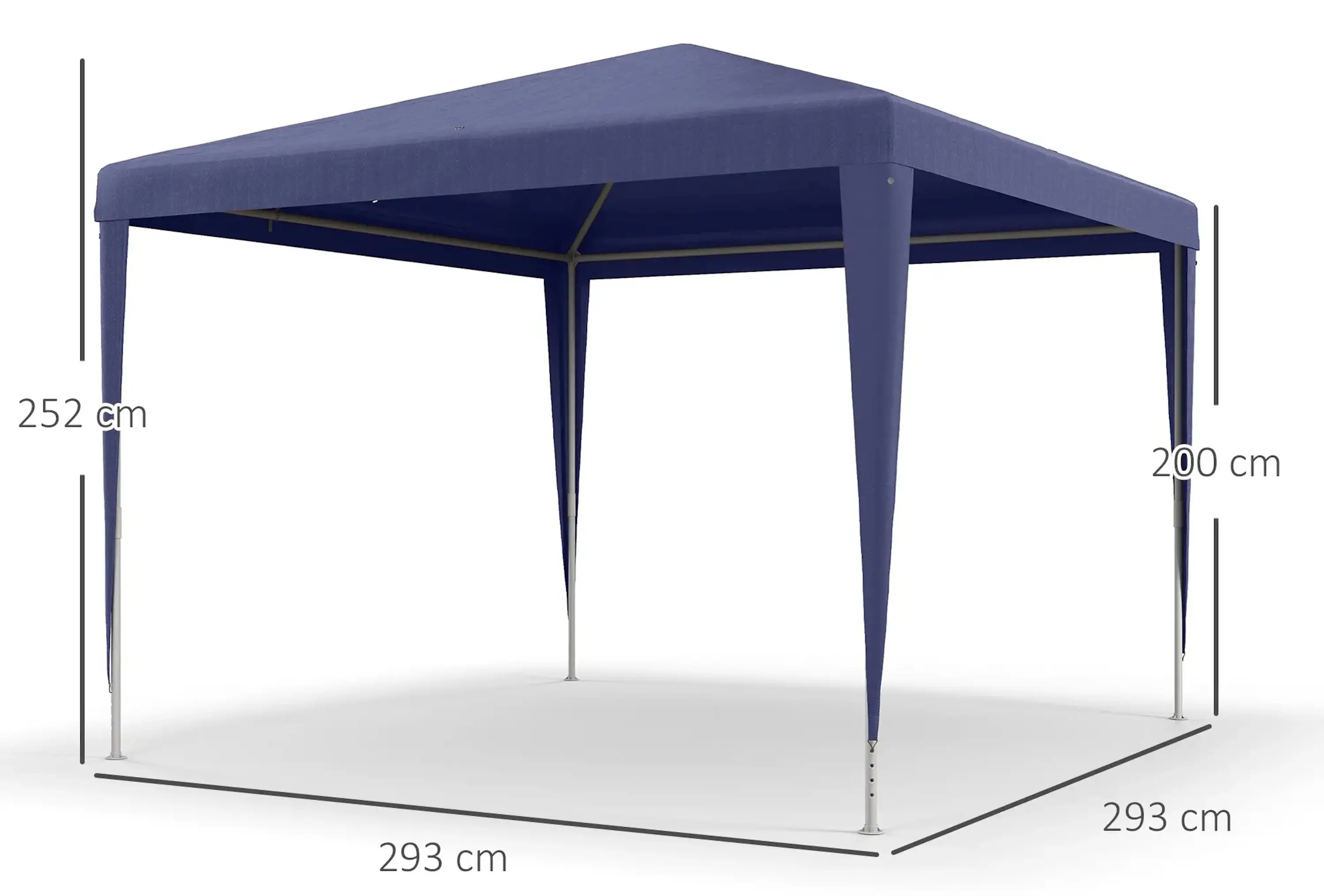 Pavilion de gradina Outsunny 84C-027V01DB 3x3 (Blue) - 5