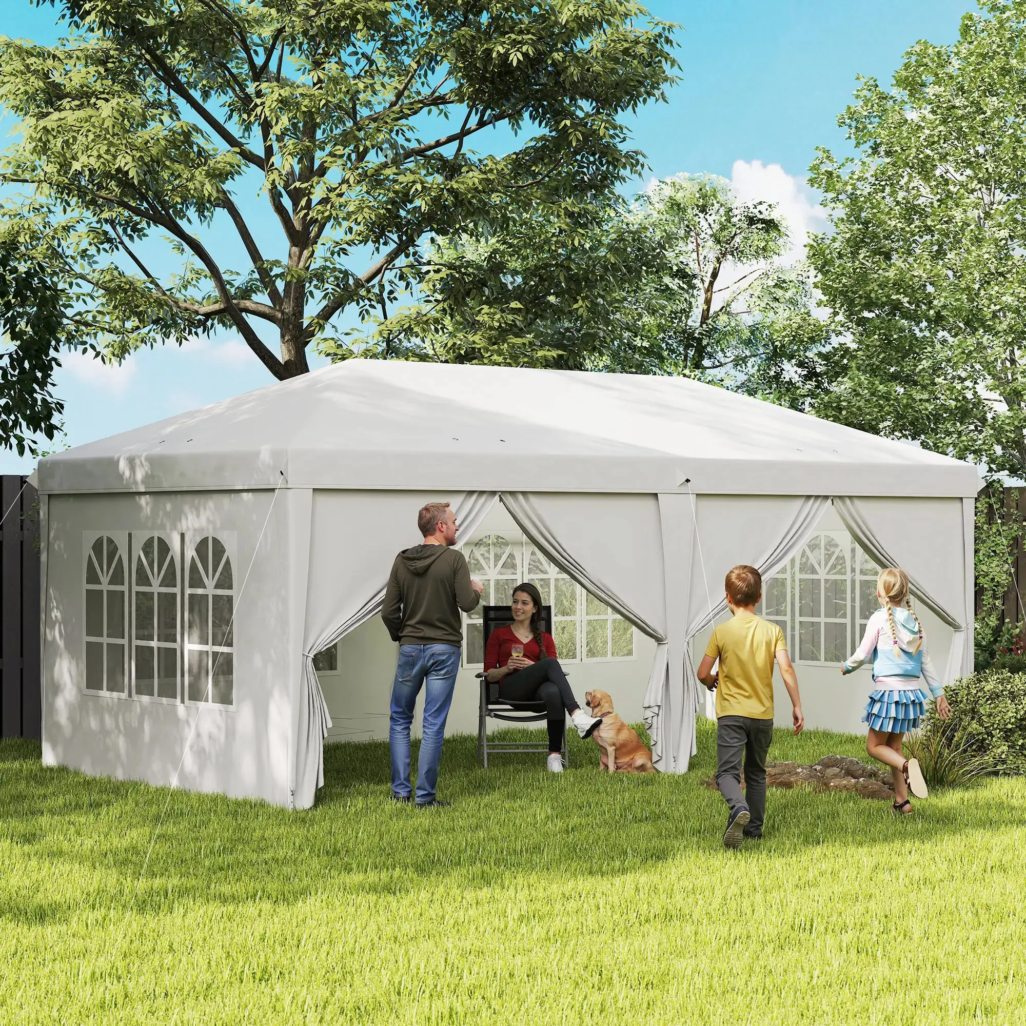 Садовый павильон Outsunny 84C-104V01WT (White) - 5