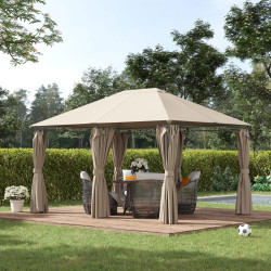 Pavilion de gradina Outsunny 84C-116 4x3x2.72 (Beige) Thumb