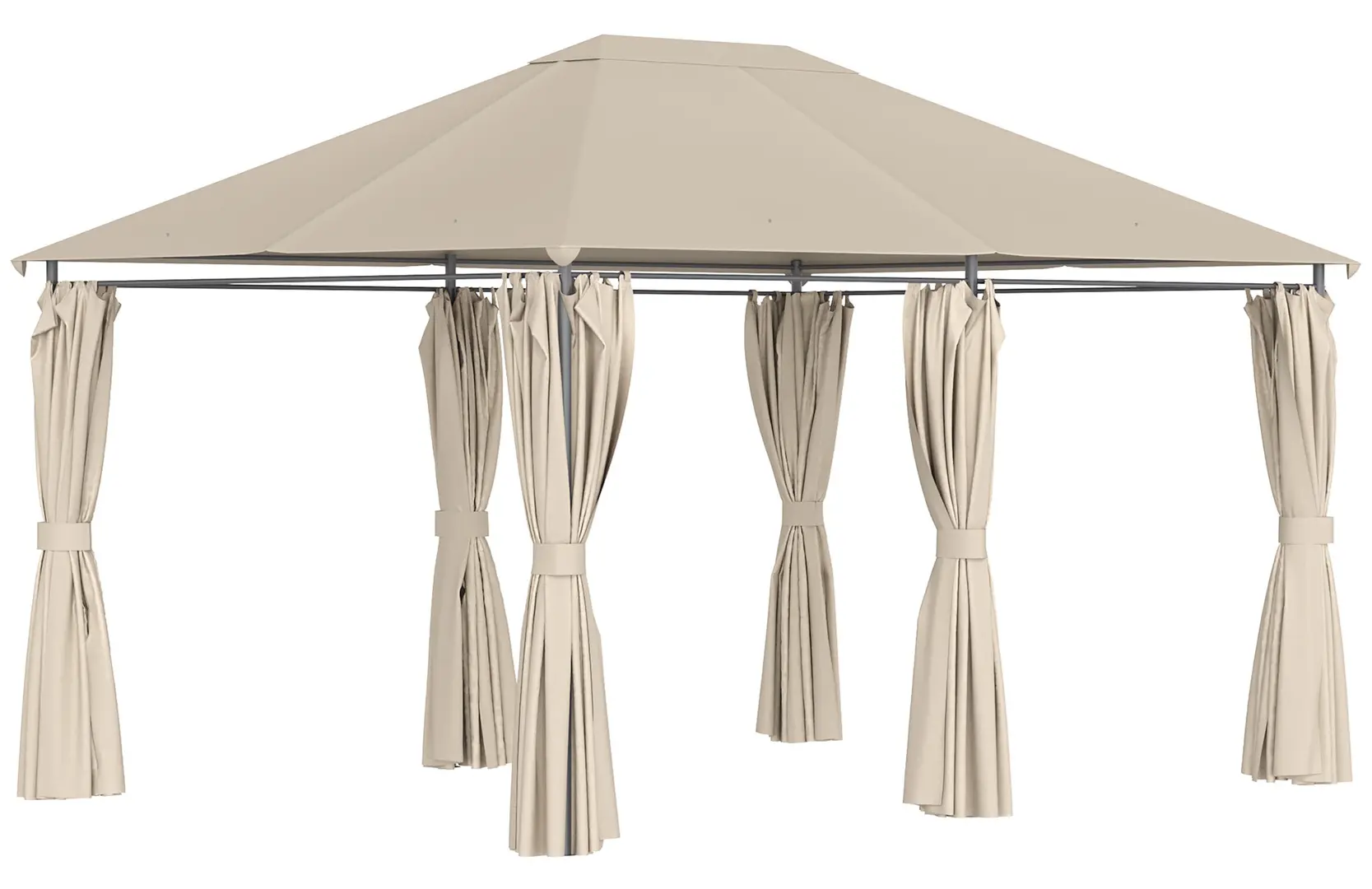 Pavilion de gradina Outsunny 84C-116 4x3x2.72 (Beige)