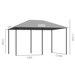 Садовый павильон Outsunny 84C-116V00GY 3x4 (Grey) Thumb