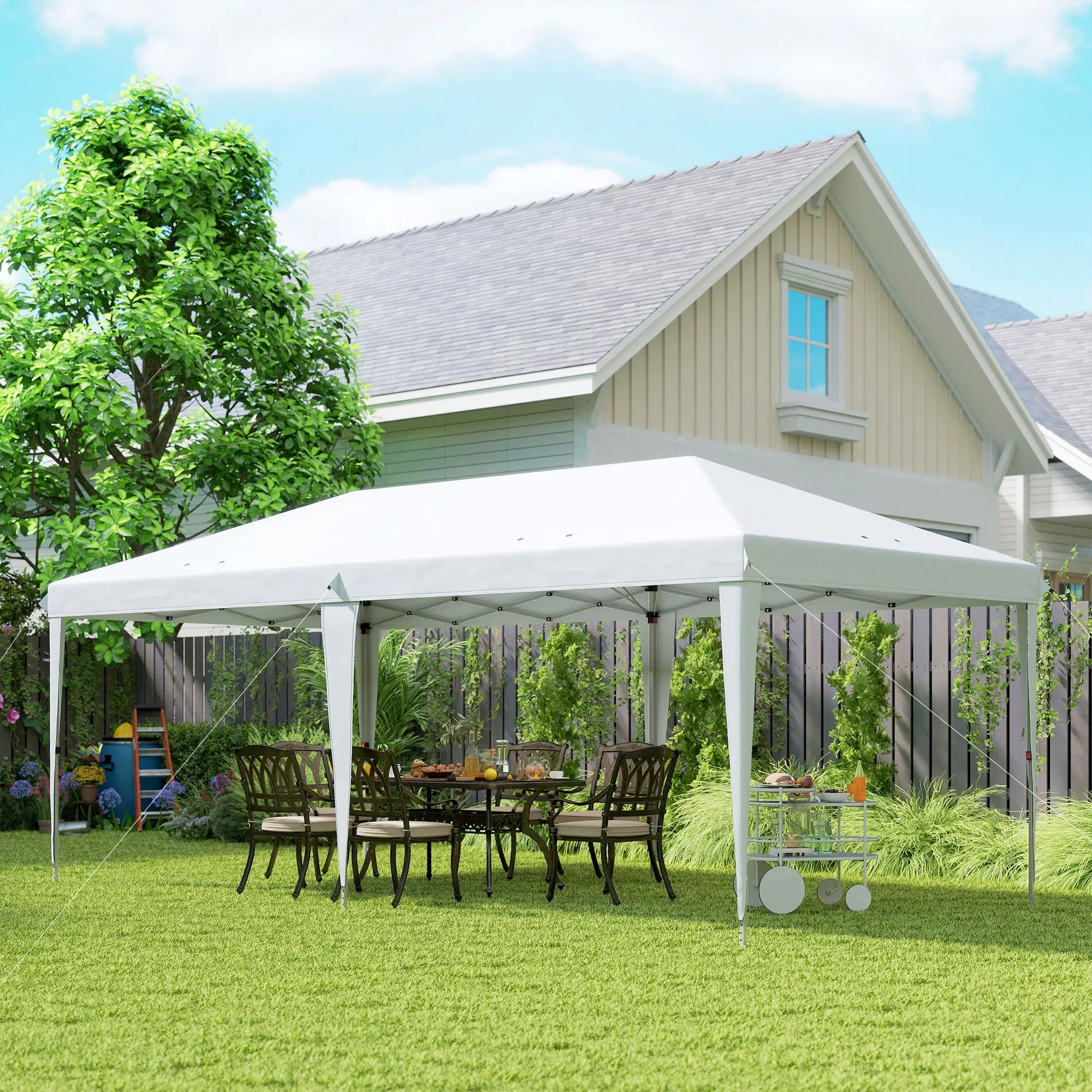 Садовый павильон Outsunny 84C-118V03WT 6x3 m (Grey) - 5