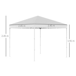 Pavilion de gradina Outsunny 84C-119V01WT (White) Thumb