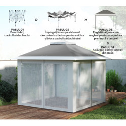 Садовый павильон Outsunny 84C-300V01CG (Grey) Thumb