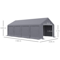 Pavilion de gradina Outsunny 84C-308 4x8 m (Dark Grey) Thumb