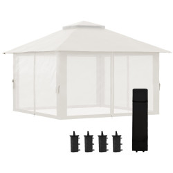Pavilion de gradina Outsunny 84C-353V00CW 4x4 m (Cream) Thumb