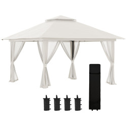 Pavilion de gradina Outsunny 84C-353V00CW 4x4 m (Cream) Thumb