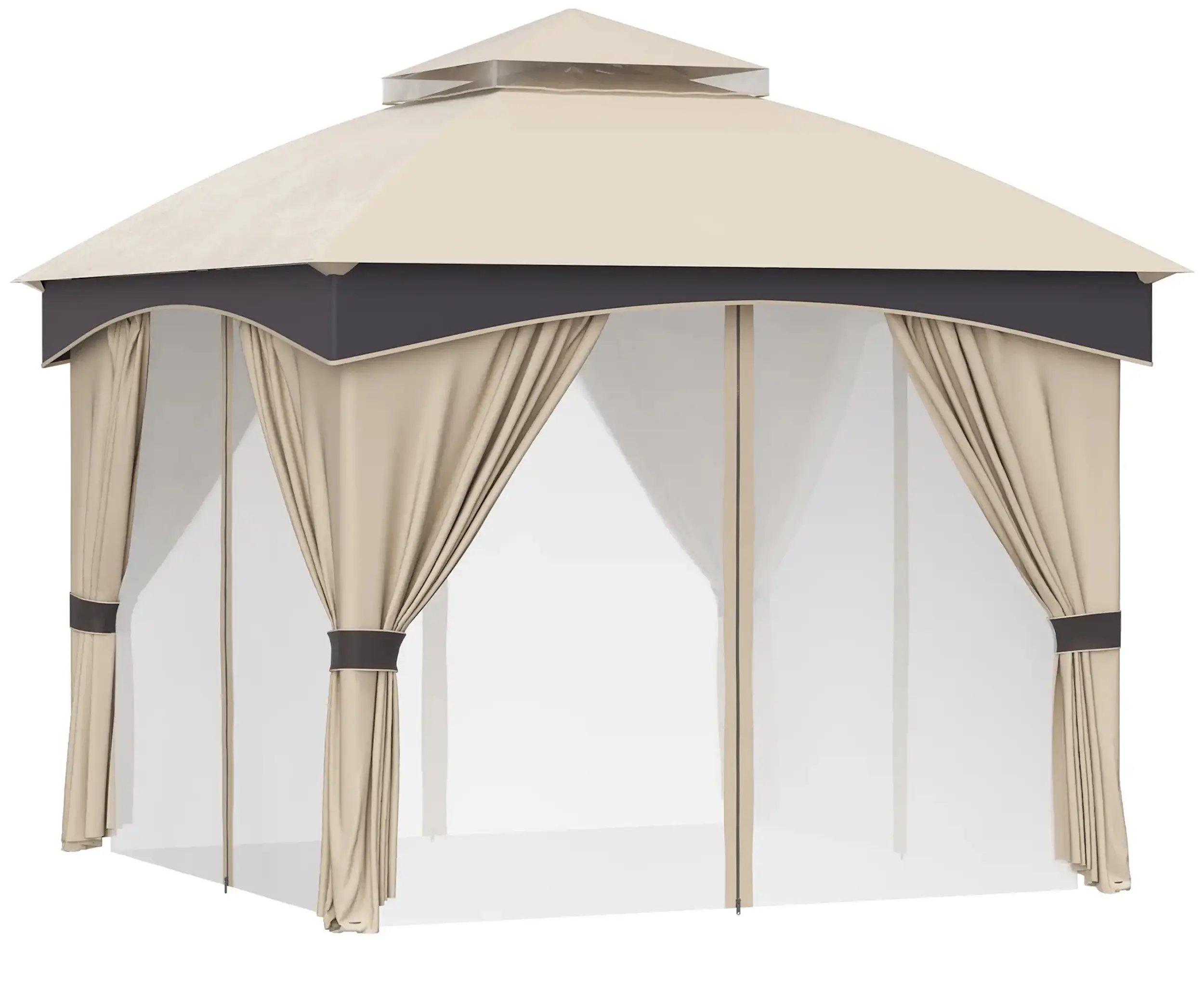 Pavilion de gradina Outsunny 84C-368V00BG 3x3 (Beige) - 2