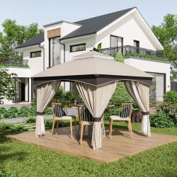Pavilion de gradina Outsunny 84C-368V00BG 3x3 (Beige) Thumb