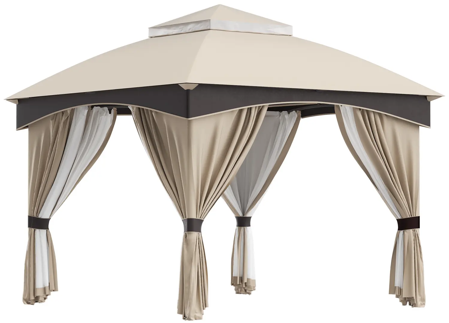 Pavilion de gradina Outsunny 84C-368V00BG 3x3 (Beige)