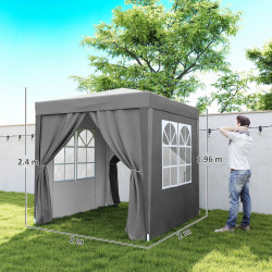 Садовый павильон Outsunny 84C-423V00GY (Grey) Thumb