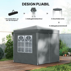 Садовый павильон Outsunny 84C-423V00GY (Grey) Thumb
