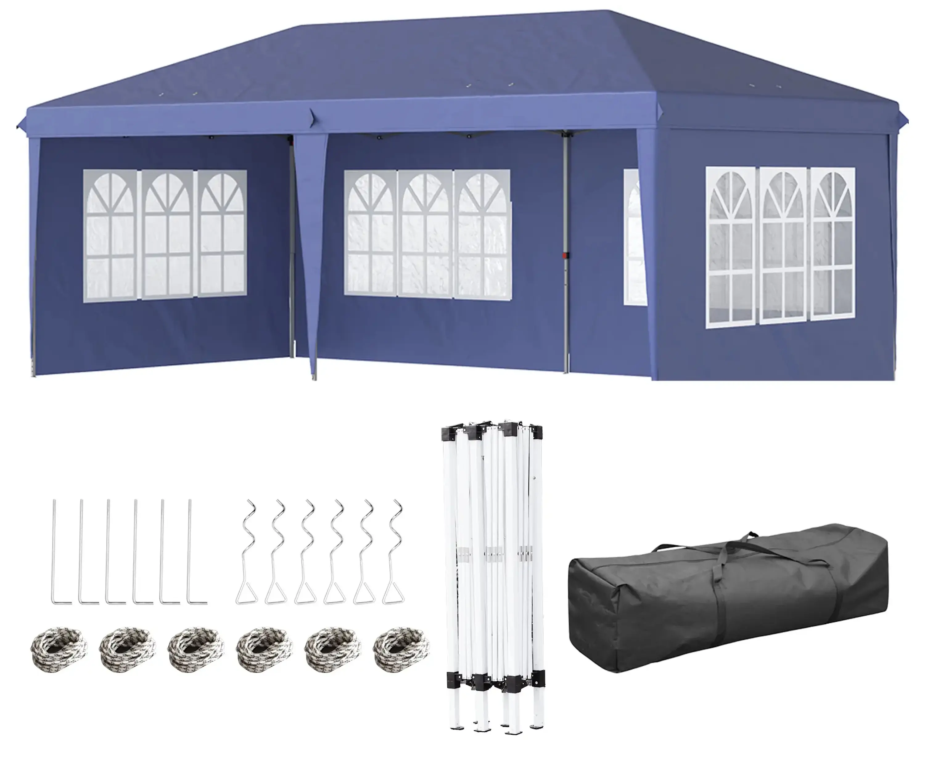 Садовый павильон Outsunny 84C-431V00BU 6x3 (Blue) - 2