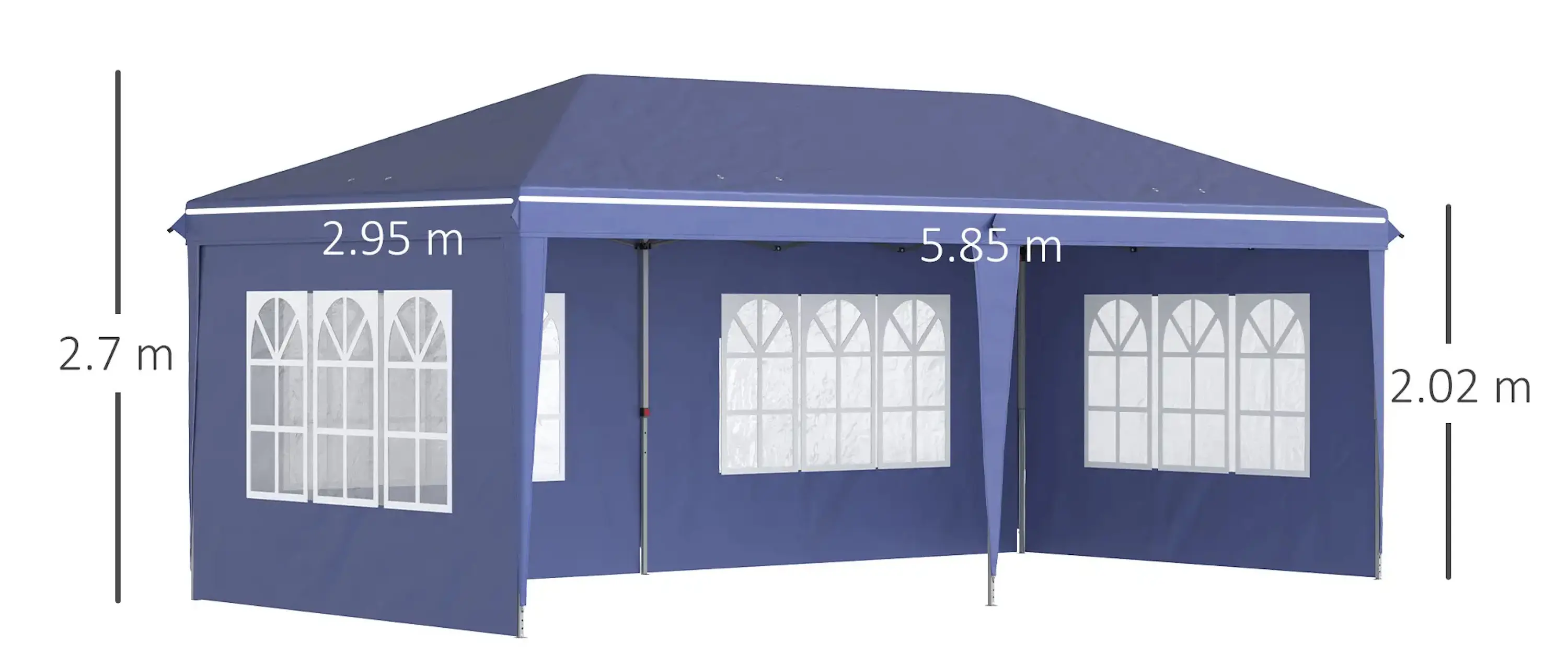 Садовый павильон Outsunny 84C-431V00BU 6x3 (Blue) - 5