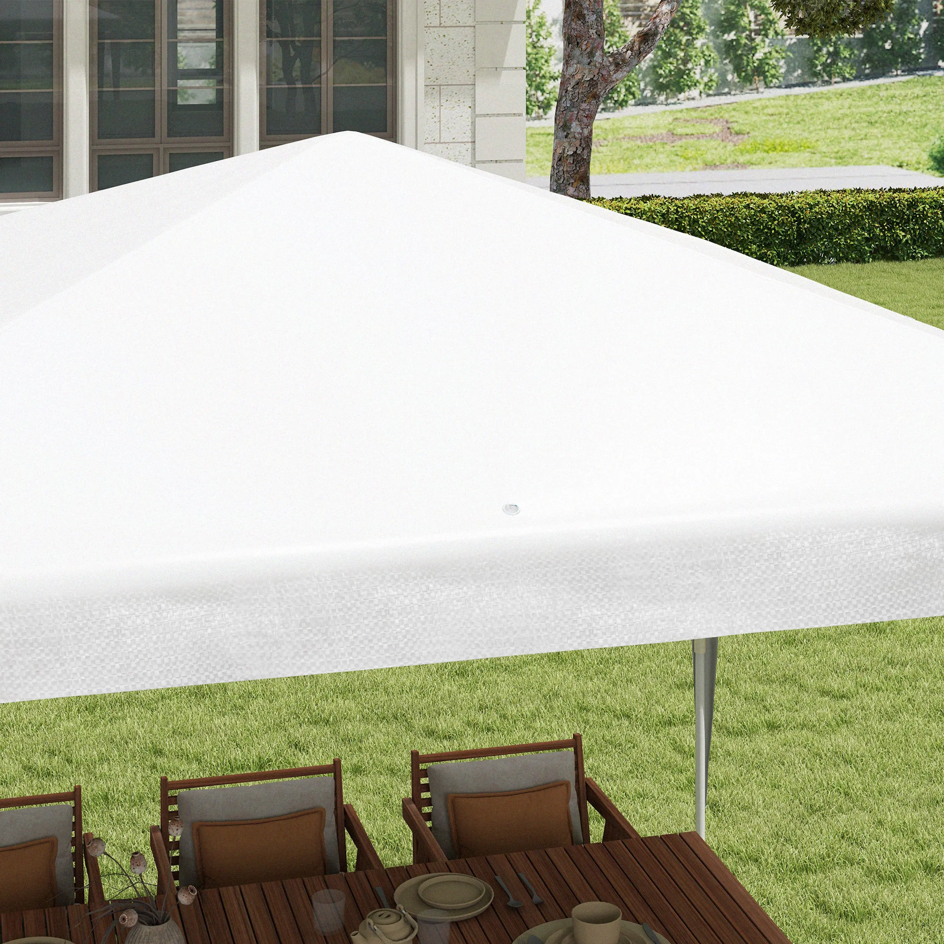 Pavilion de gradina Outsunny 84C-433V00WT 3x3 (White) - 3