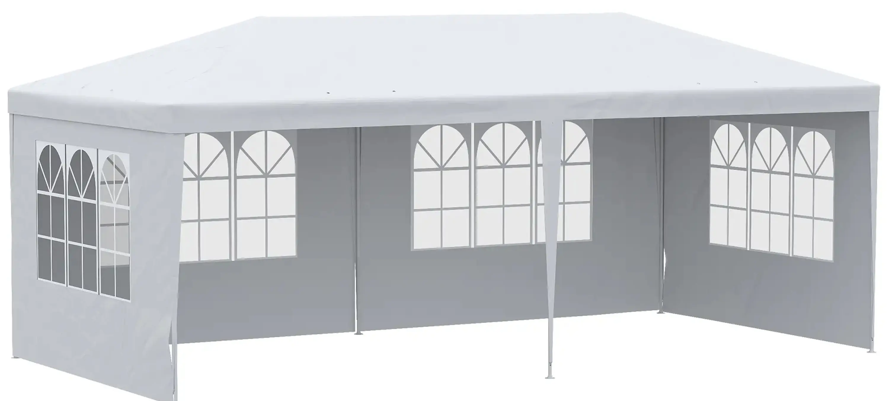 Садовый павильон Outsunny 84C-434V00WTN 5.85x2.95x2.55 (White) - 2