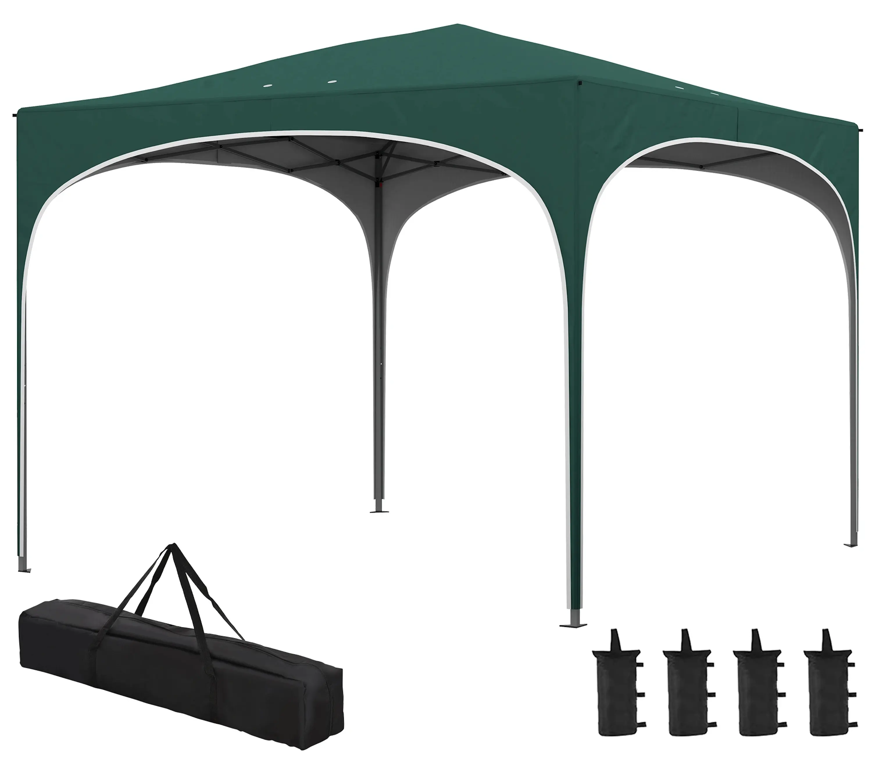 Pavilion de gradina Outsunny 84C-462V00DG 3x3 (Dark Green) - 2