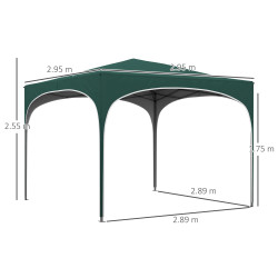 Pavilion de gradina Outsunny 84C-462V00DG 3x3 (Dark Green) Thumb