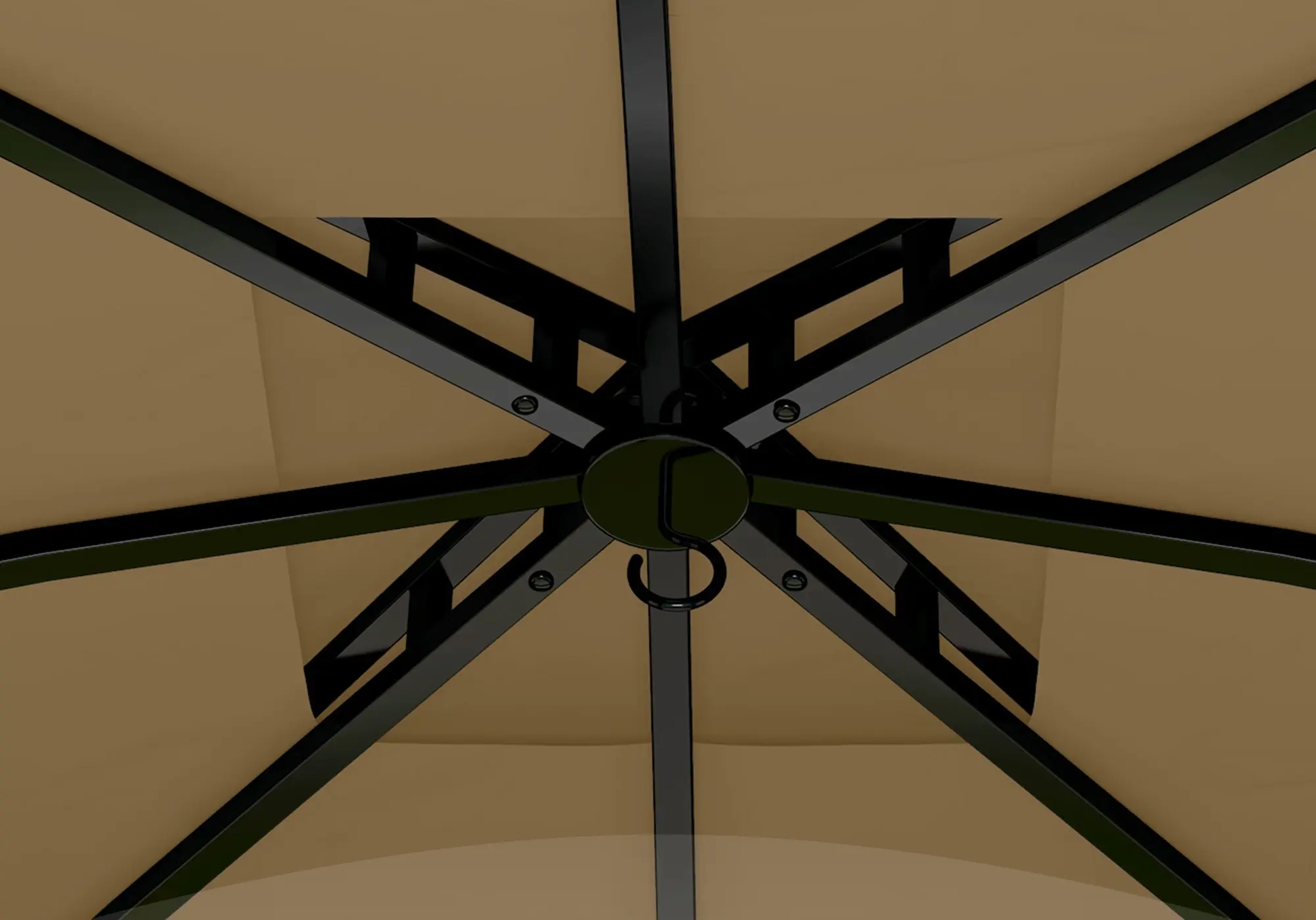 Садовый павильон Outsunny 84C-554V00BG 3.35x3.35 m (Beige) - 3