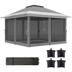 Садовый павильон Outsunny 84C-597V00CG 3.56x3.56 m (Grey) Thumb