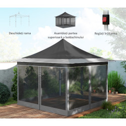 Садовый павильон Outsunny 84C-661V00CG (Dark Grey) Thumb