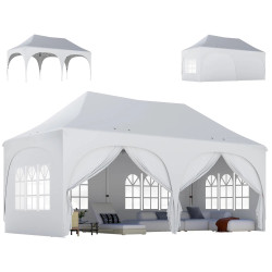 Pavilion de gradina Outsunny 84C-732V00WT (White) Thumb