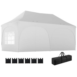 Pavilion de gradina Outsunny 84C-732V00WT (White) Thumb