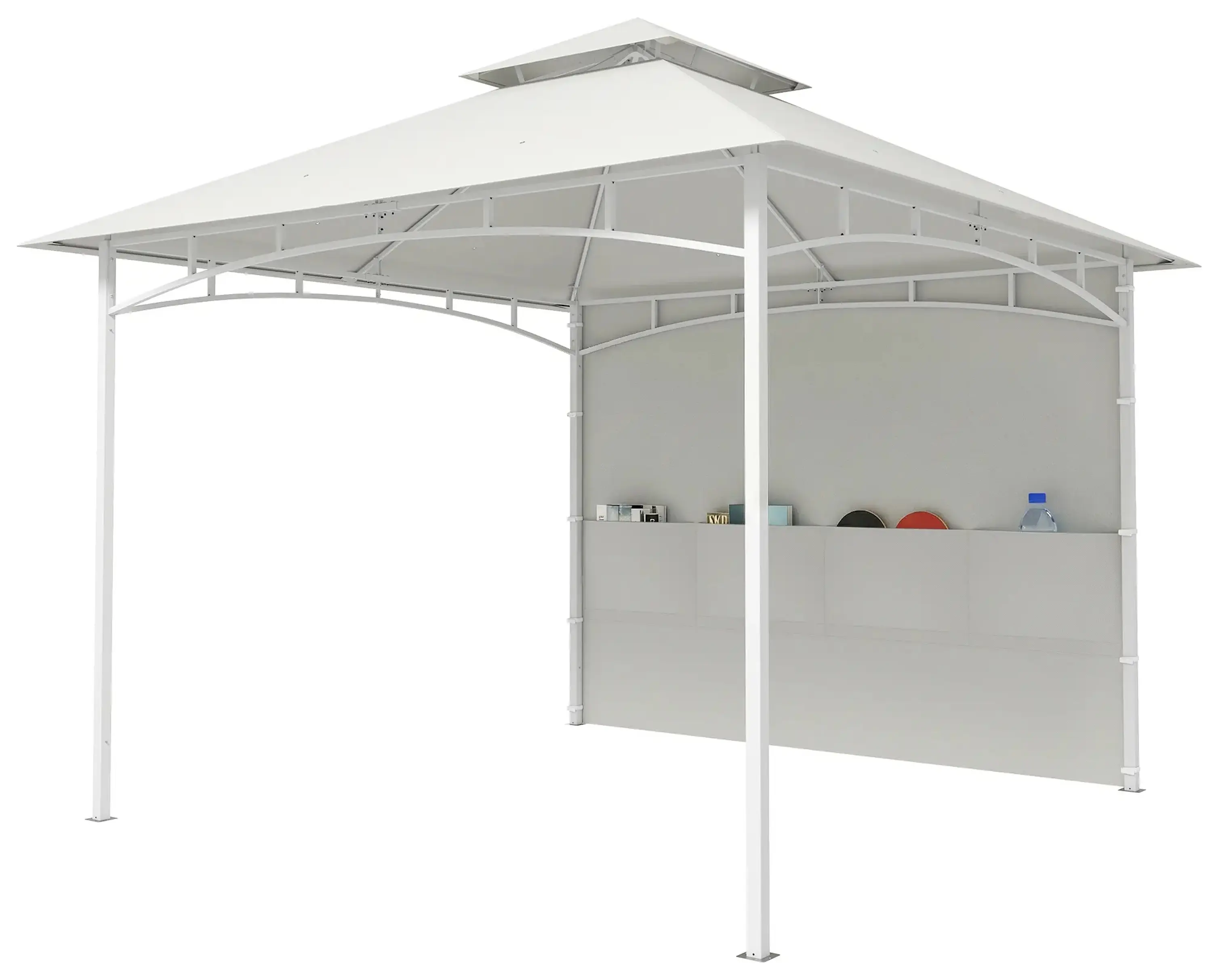 Pavilion de gradina Outsunny 84C-750V00CW 3x3 (Cream) - 2