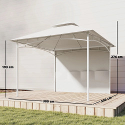 Pavilion de gradina Outsunny 84C-750V00CW 3x3 (Cream) Thumb