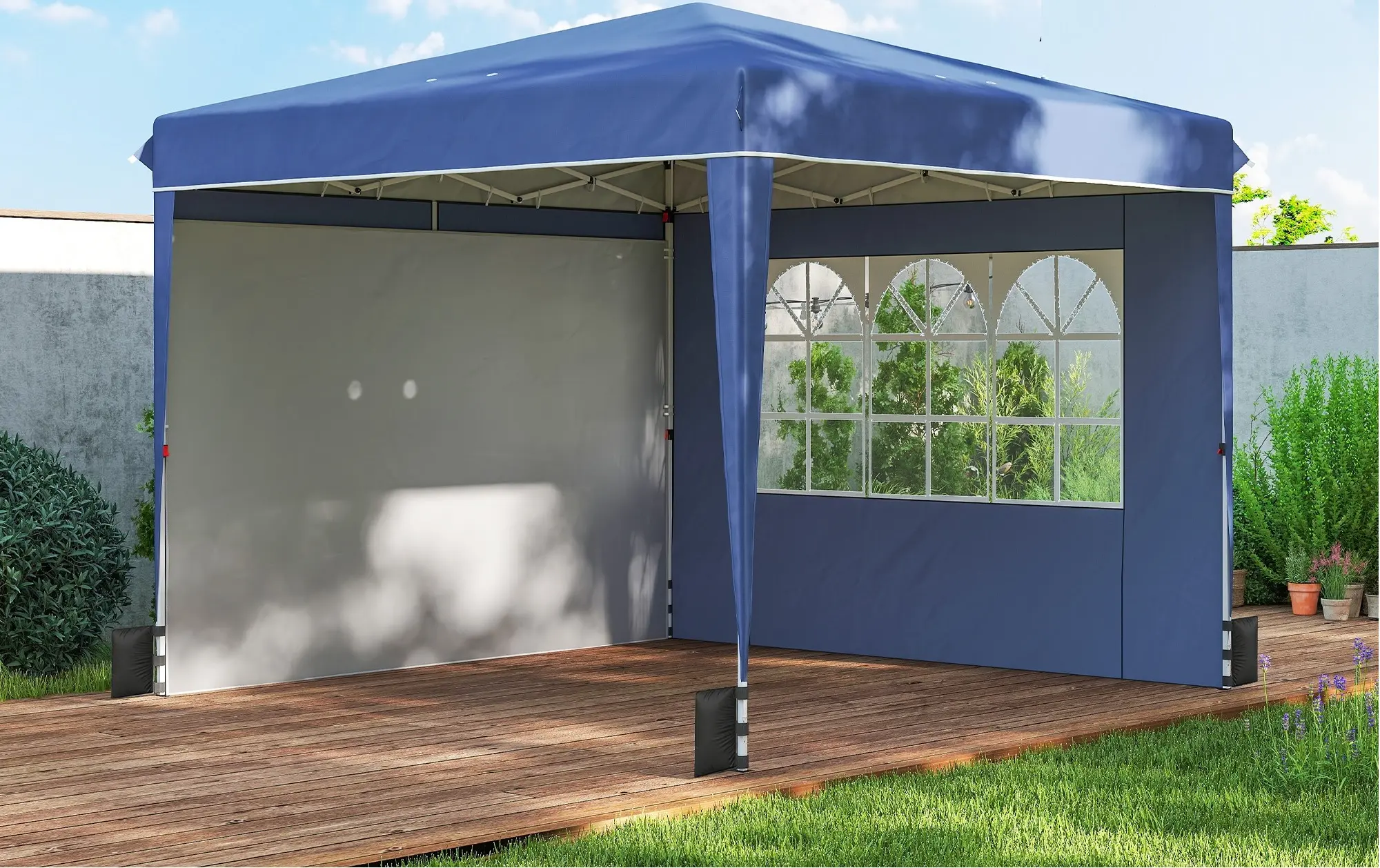 Садовый павильон Outsunny 84C-758V00DB 3x3 m (Dark Blue) - 5