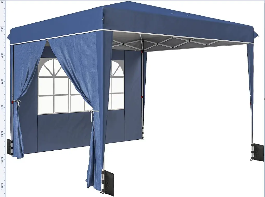 Садовый павильон Outsunny 84C-758V00DB 3x3 m (Dark Blue)