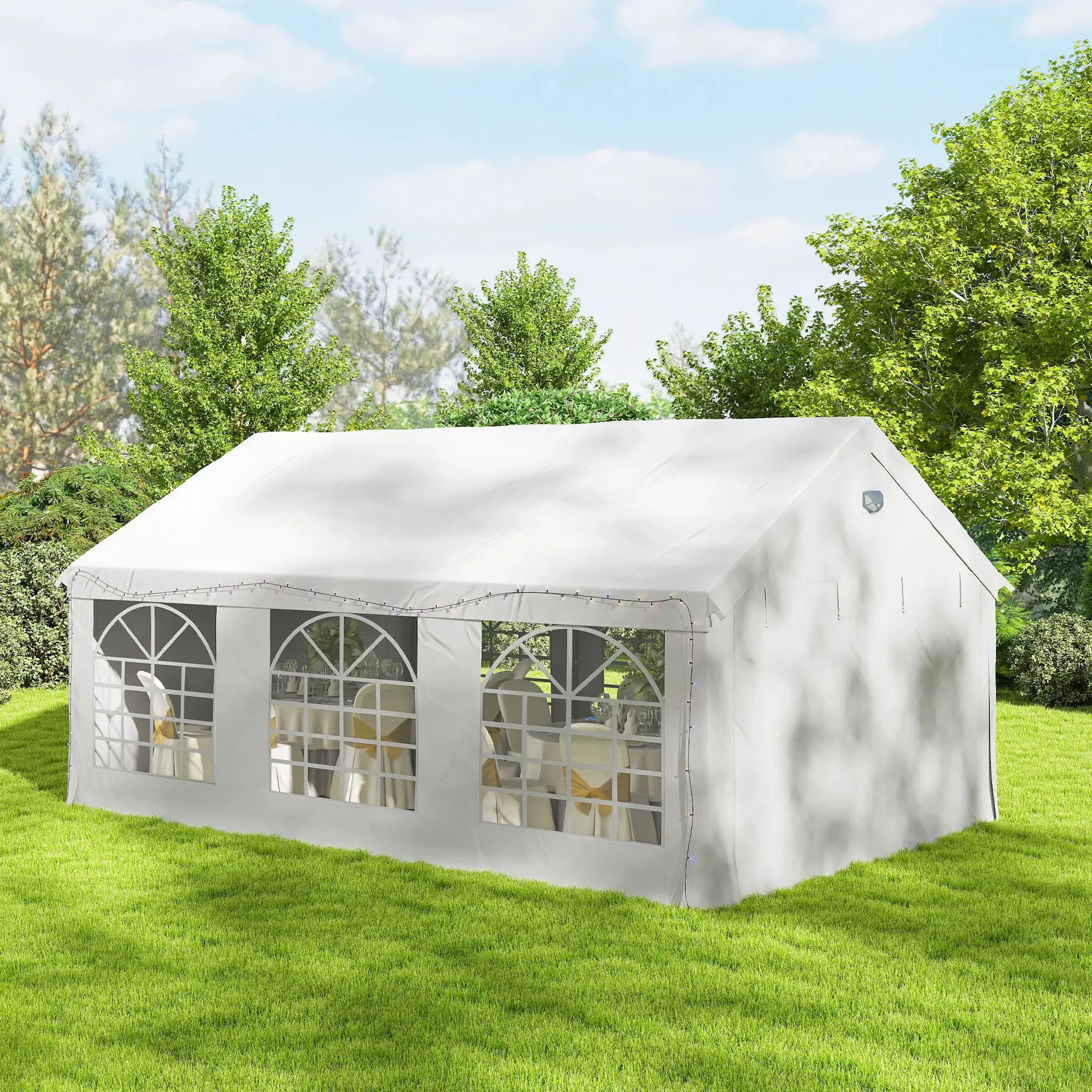 Садовый павильон Outsunny 84C-813V00WT 4x6 (White) - 4