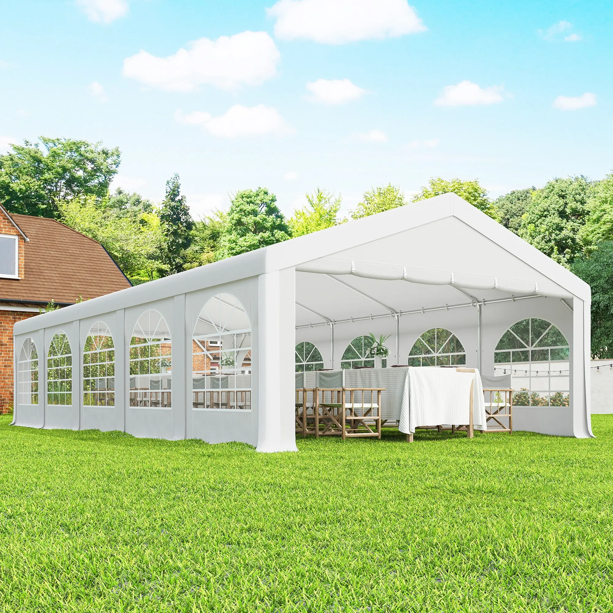 Садовый павильон Outsunny 84C-816V00WT (White) - 5