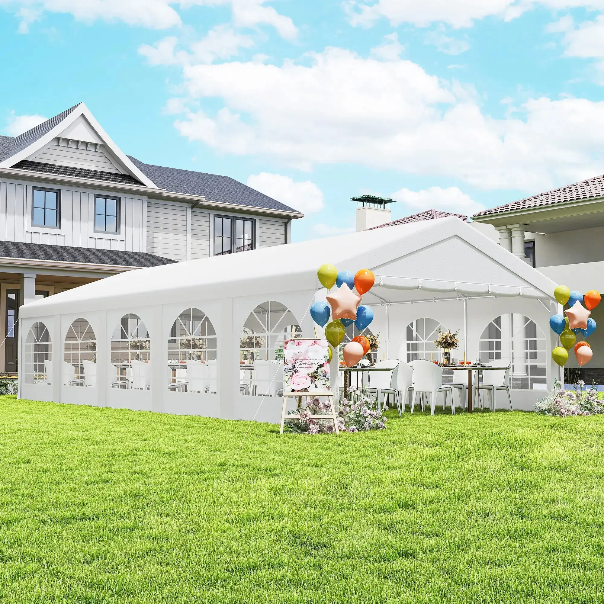 Садовый павильон Outsunny 84C-816V00WT (White) - 7