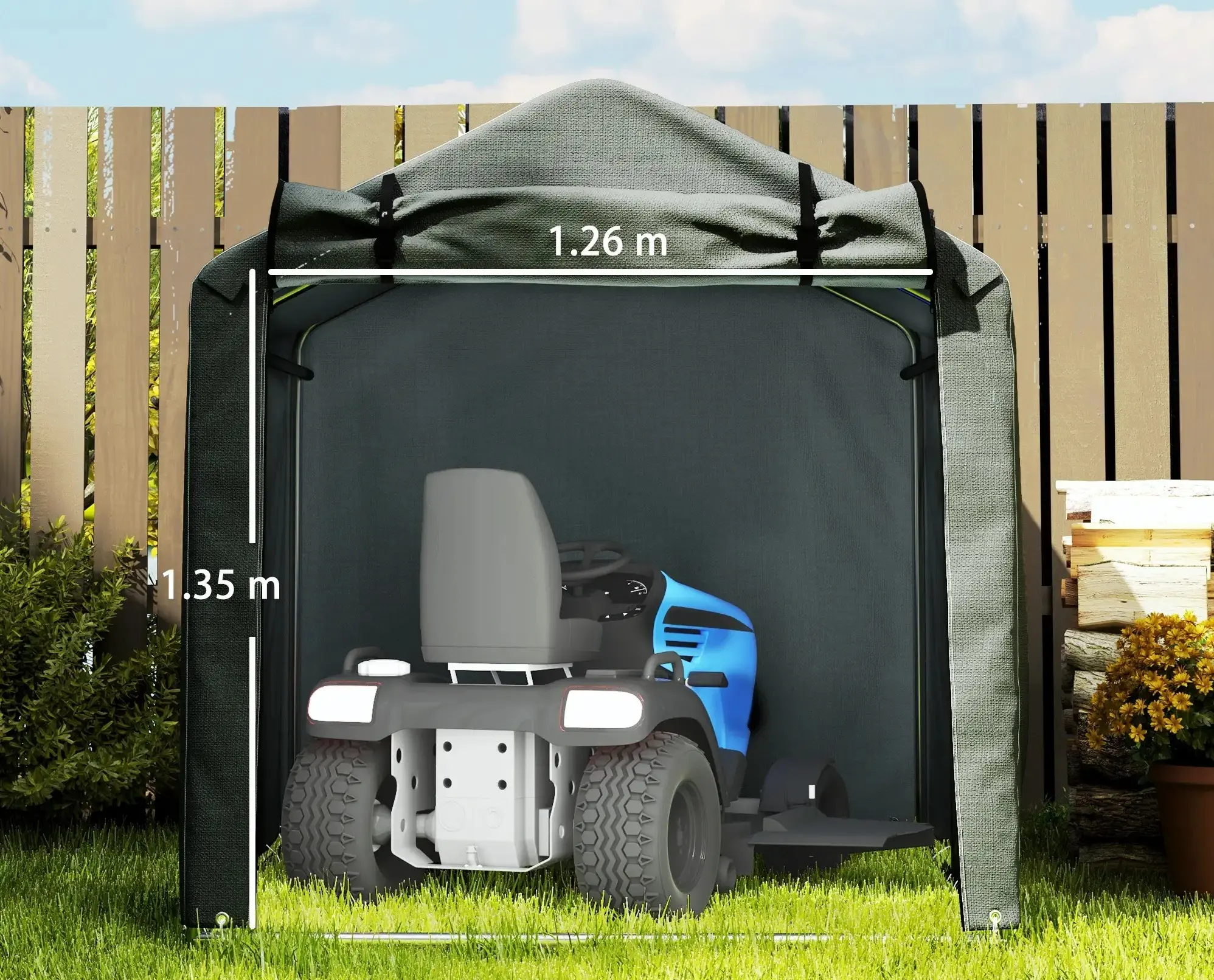 Садовый павильон Outsunny 84H-258V00CG 2.2x1.57m (Dark Grey) - 3