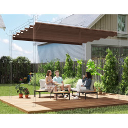 Сменный тент для перголы Outsunny 84C-372V00CF 3x3 (Coffe) Thumb