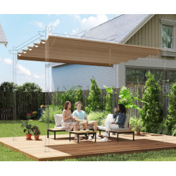 Сменный тент для перголы Outsunny 84C-372V00TN (Light Brown) Thumb