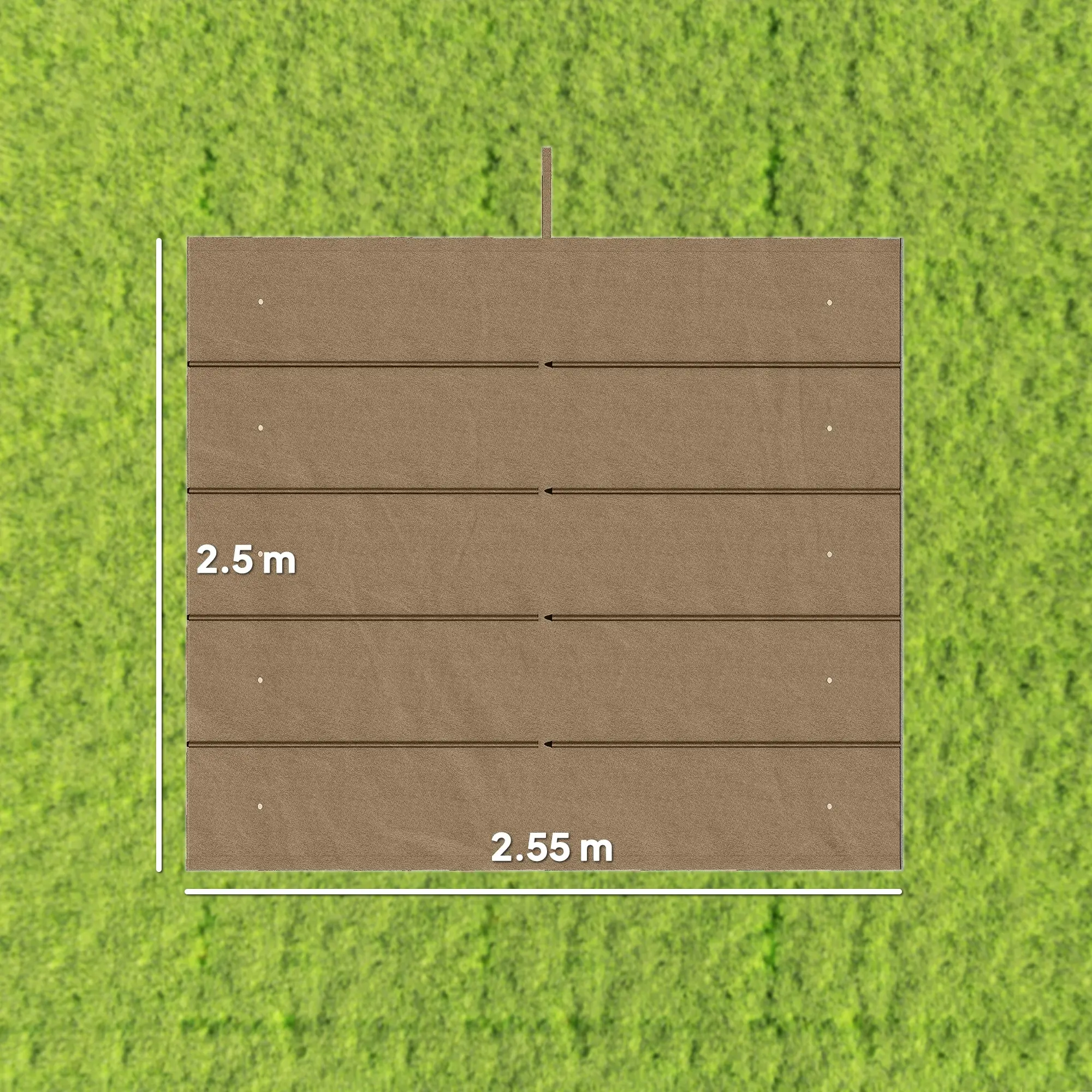 Сменный тент для перголы Outsunny 84C-372V00TN (Light Brown) - 8