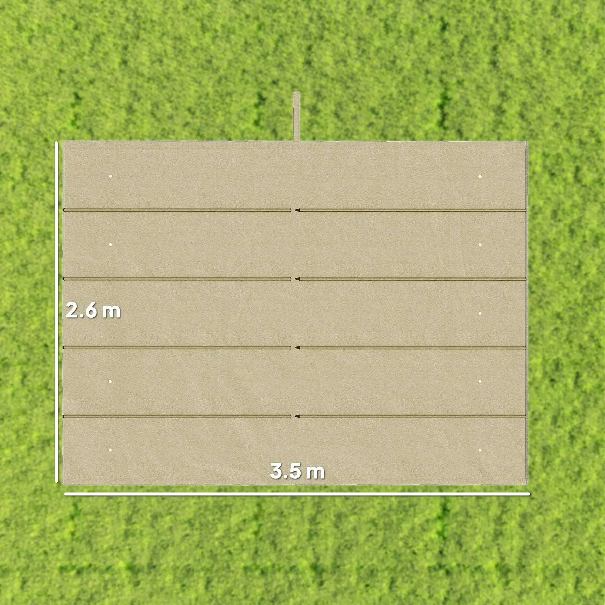 Сменный тент для перголы Outsunny 84C-372V01BG (Beige) - 6