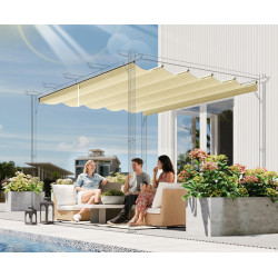 Сменный тент для перголы Outsunny 84C-372V01CW (Cream) Thumb