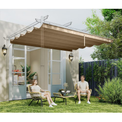Copertina de rezerva pentru pergola Outsunny 84C-372V01TN (Beige) Thumb