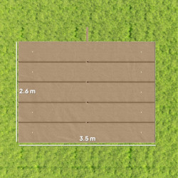 Copertina de rezerva pentru pergola Outsunny 84C-372V01TN (Beige) Thumb