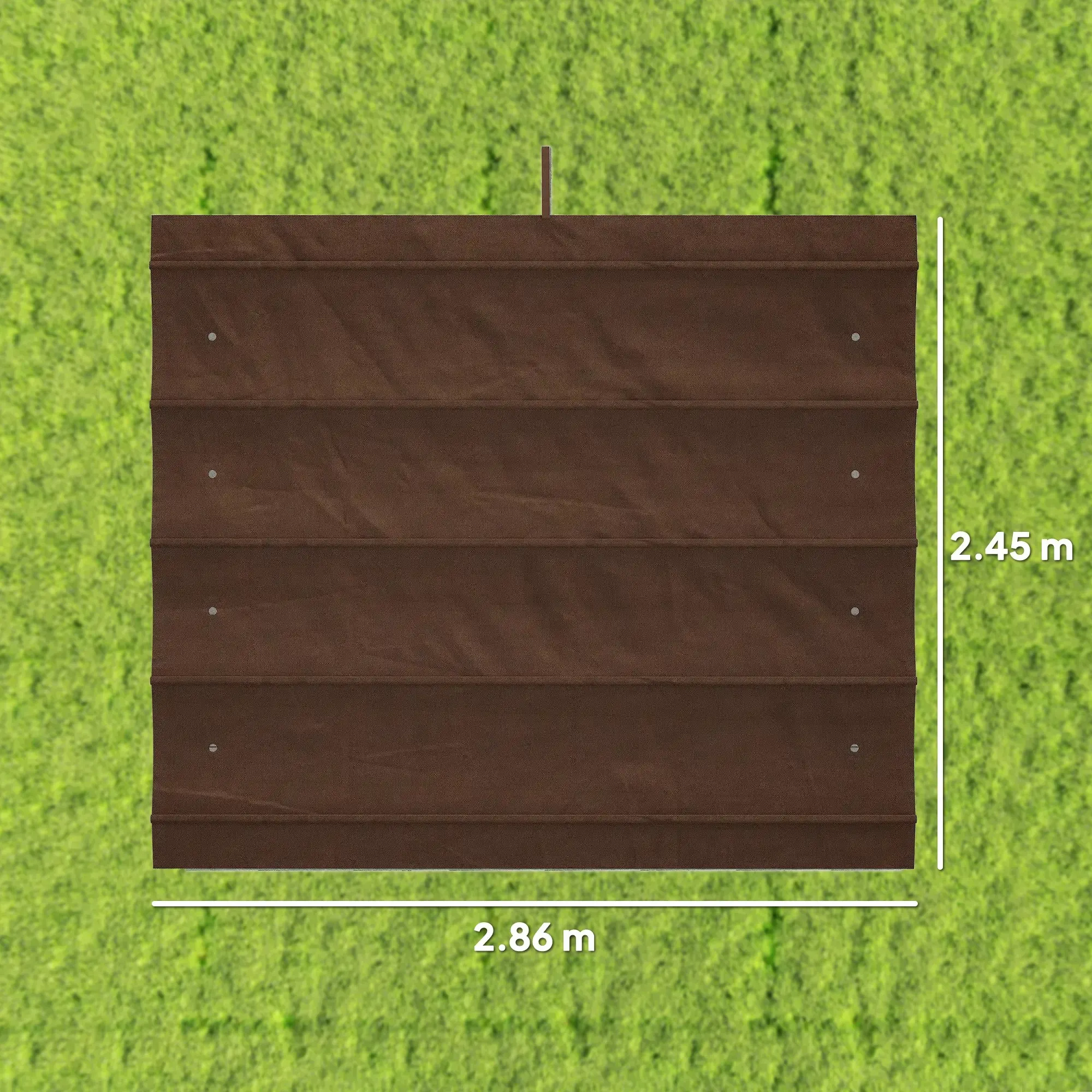 Сменный тент для перголы Outsunny 84C-466V00CF (Brown) - 6