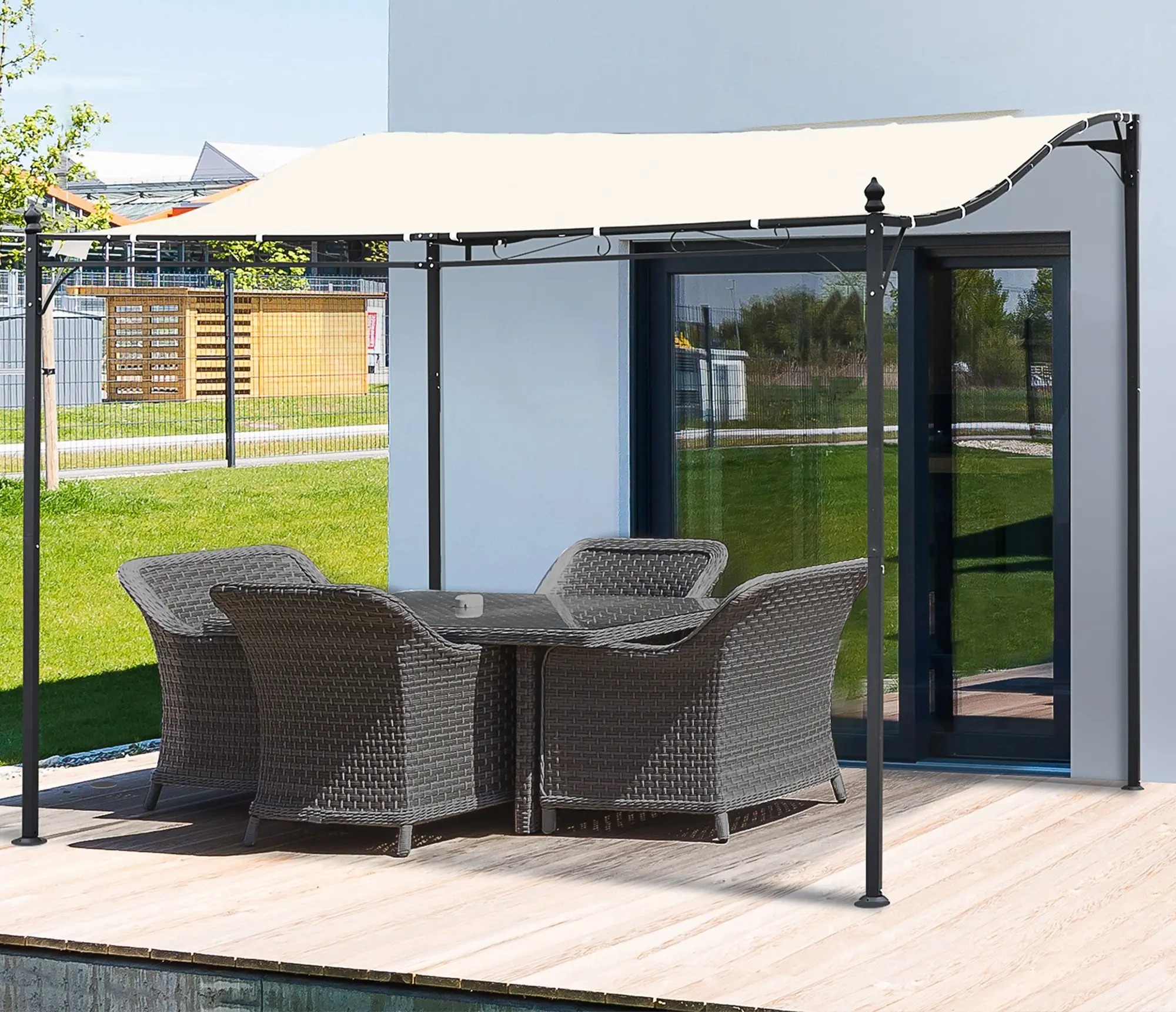 Copertina de rezerva pentru pergola Outsunny 84C-479V00BG (Beige) - 5
